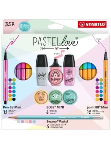 STABILO Papeterie/PBS - STABILO Mini World 35er Pastel Set