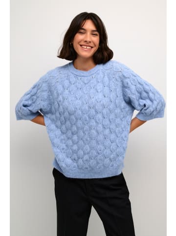 Kaffe Strickpullover KAmalene Loose fit in Vista Blue Melange