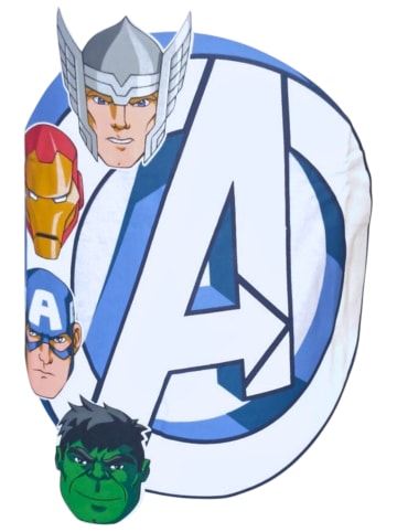 Avengers Schlafanzug kurz Avengers  in Weiß-Dunkelblau