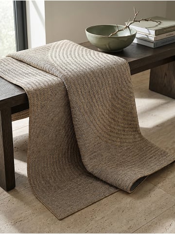 KADIMA DESIGN Flachwebteppich Geometrisch flachgewebt pflegeleicht Wohnzimmer in Beige