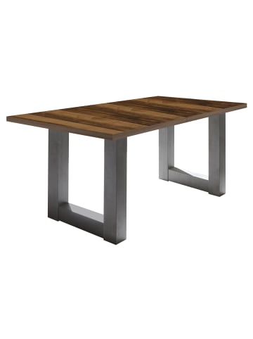 58 aufm Kessel ESSTISCH ausziehbar Eila 3 140 x 90 x 75 Esszimmertisch Graphit/Plankeneiche