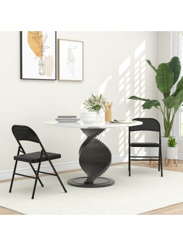HOMCOM Klappstuhl-45L x 46B x 78H cm-Schwarz