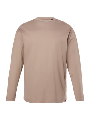 STHUGE Kurzarm T-Shirt in hellbraun