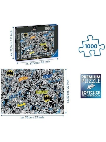 Ravensburger Puzzle 16513 Batman Challenge 1000 Teile Puzzle Erwachsene + Kinder 14+