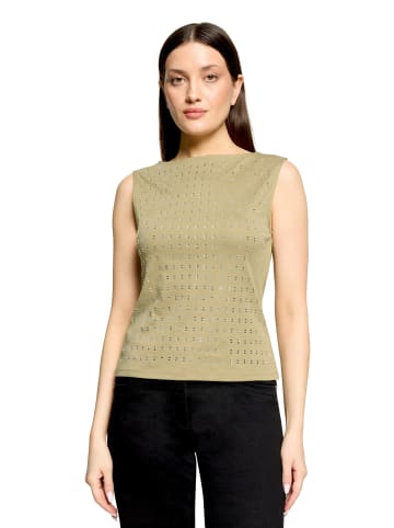 Betty Barclay Trägertop mit Schmucksteinen in Soft Olive