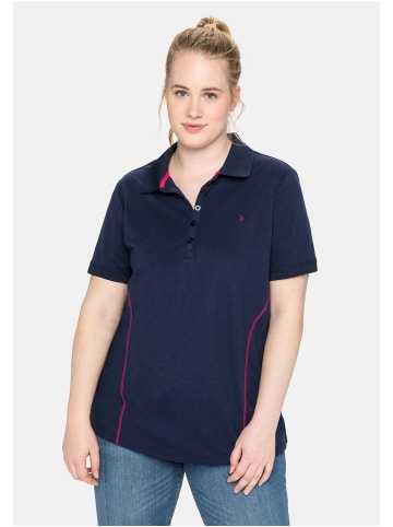 sheego Poloshirt in marine