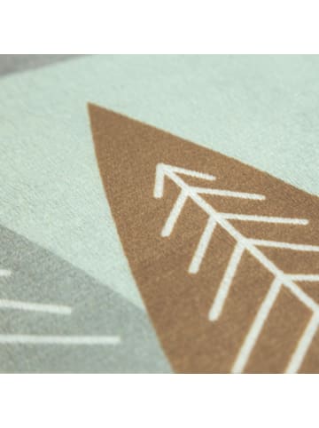 KADIMA DESIGN Kinderteppich waschmaschinenwaschbar Waldwege Kinderzimmer in Türkis