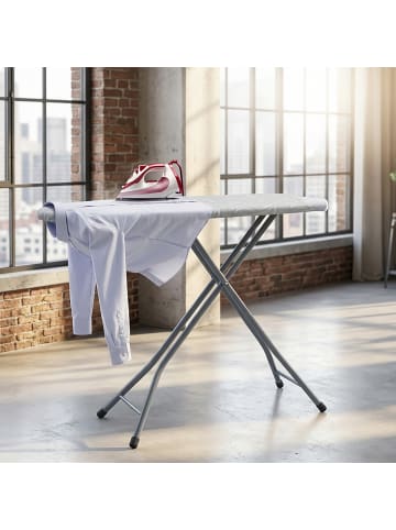 relaxdays Bügelbrett in Grau - (B)44 x (H)87 x (T)109,5 cm