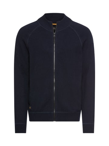 Camel Active Strickjacke mit Reißverschluss in Dunkelblau