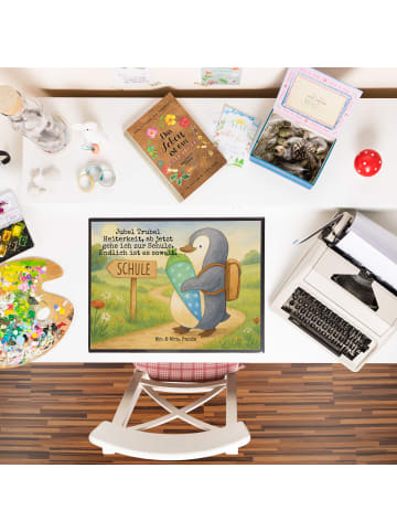 Mr. & Mrs. Panda Schreibunterlage Pinguin Schultüte Design mit S... in Weiß