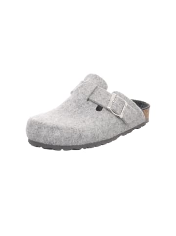 natural sense Pantolette Clogs Tieffußbett Filz in grau