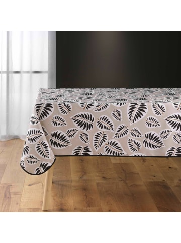 Douceur d’Intérieur Tischdecke aus Polyester mit Druck ALMA in Beige, 150 x 240 cm