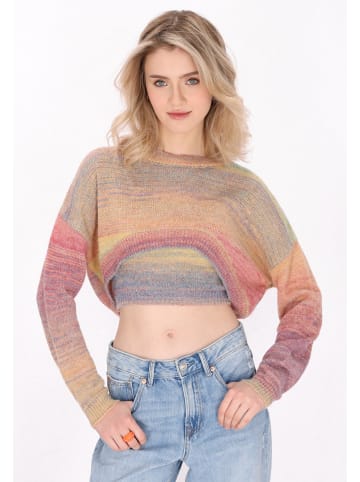 myMo Women Sweater in green multicolor