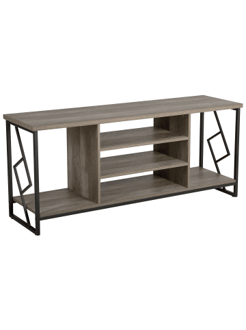 Beliani TV-Möbel FORRES in Braun/Schwarz - (W) 140 x (H) 60 x (L) 40 cm