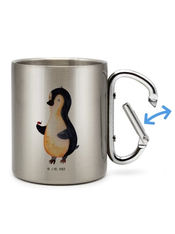 Mr. & Mrs. Panda Kaffeetasse Pinguin Marienkäfer ohne Spruch in Silber