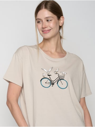 GreenBomb Feel Bike Seagulls in Off White
