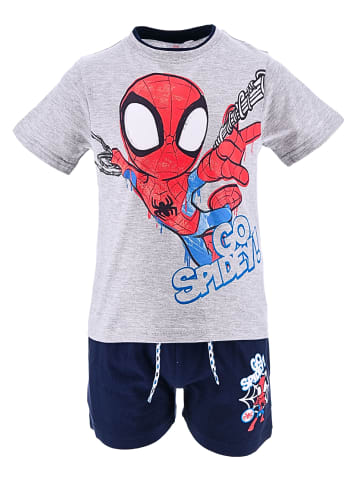 Spiderman 2tlg.Outfit T-Shirt & Shorts Spidey in Grau