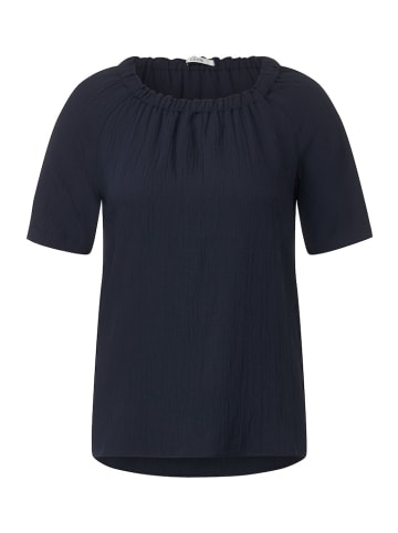 Cecil Carmen Struktur Bluse in Blau