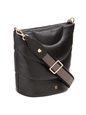 DuDu Barbara Schultertasche Leder 24.5 cm in black