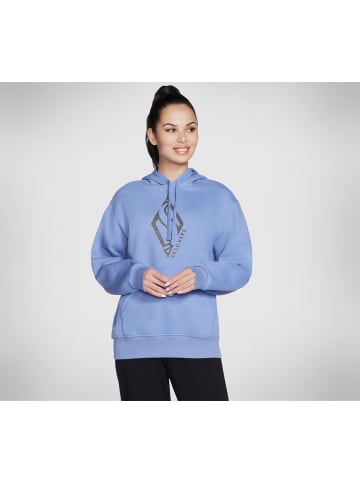 Skechers Kapuzensweats langarm "SKECH-SWEATS DIAMOND SHINE HOODIE" in Samtblau