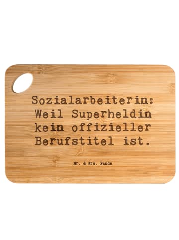 Mr. & Mrs. Panda Brett Spruch Sozialarbeiterin Heldin mit Spruch in Braun