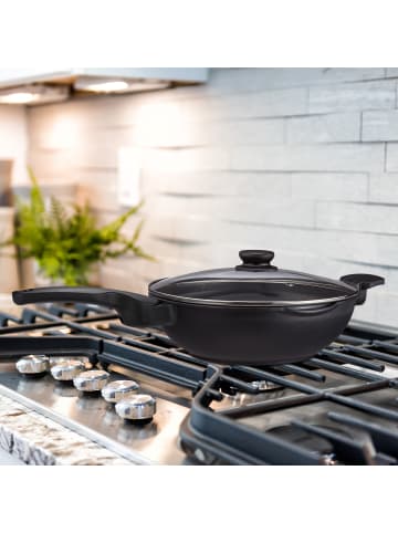relaxdays Wok in Schwarz - Ø 30 cm