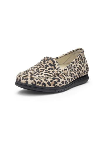 VITAFORM Veloursleder Slipper in leopard