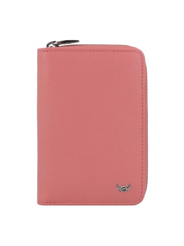 Golden Head Madrid Geldbörse RFID Schutz Leder 8 cm in koralle