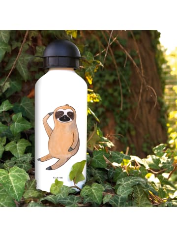 Mr. & Mrs. Panda Kindertrinkflasche Faultier Vogel ohne Spruch in Weiß