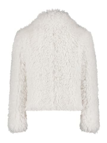 BETTY & CO Plüschjacke mit Kragen in cream
