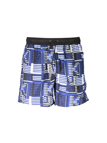 Karl Lagerfeld Blaue Polyester-Badeshorts