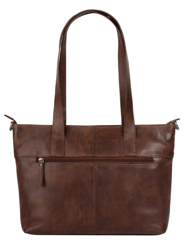 SPIKES & SPARROW Shopper echt Leder in cognac