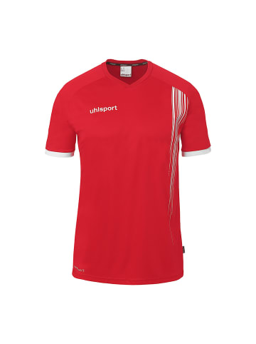 uhlsport Trainings-T-Shirt Impulse in rot/weiß