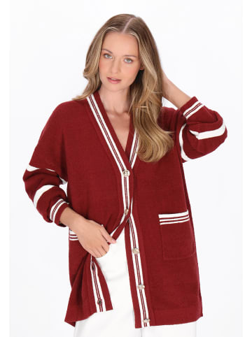 DreiMaster Women Cardigan in wine red