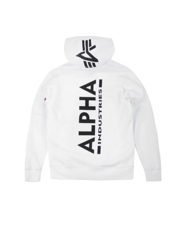 Alpha Industries Hoodie "Back Print Hoody" in Weiß