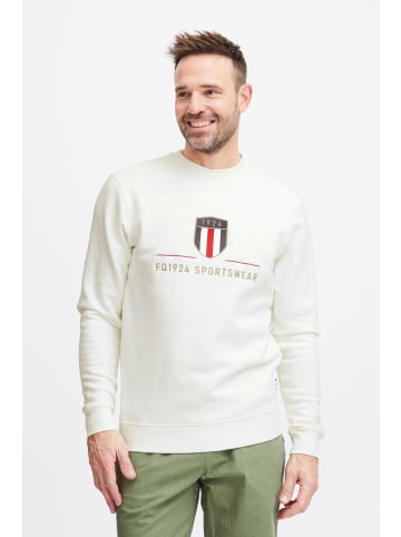 FQ1924 Sweatshirt FQWilliam logo crewneck in Weiß
