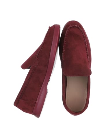 Ital-Design Halbschuh in Weinrot