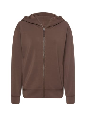 Camel Active Sweatjacke mit Kapuze in Braun