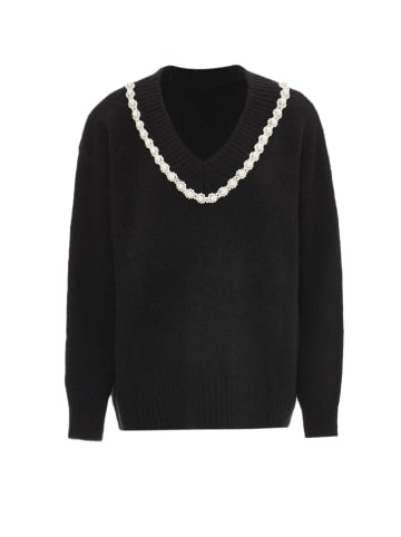 caissa Damen Strickpullover in Schwarz