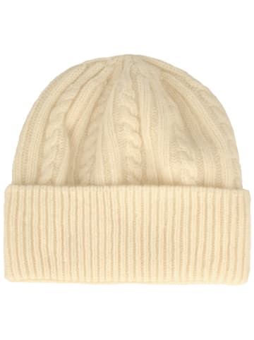 BREITER Strickmütze in beige