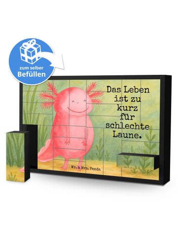 Mr. & Mrs. Panda Adventskalender Axolotl Glücklich Design mit Sp... in Weiß
