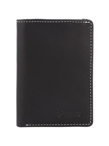 Esquire Oslo Geldbörse RFID Leder 8 cm in schwarz
