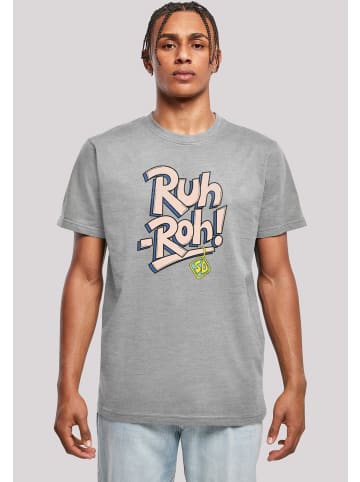 F4NT4STIC T-Shirt Scooby Doo Ruh-Roh Dog Tag in grau meliert