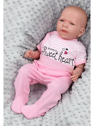 TupTam Baby Mädchen Kurzarm Wickelbody 5er Set in weiß/grau