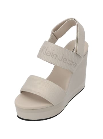 Calvin Klein Plateau-Sandaletten in eggshell