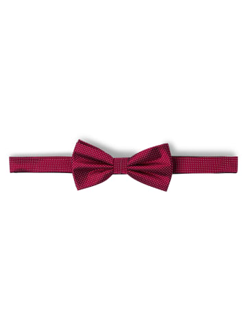 Finshley & Harding London Fliege und Einstecktuch in bordeaux - 0001