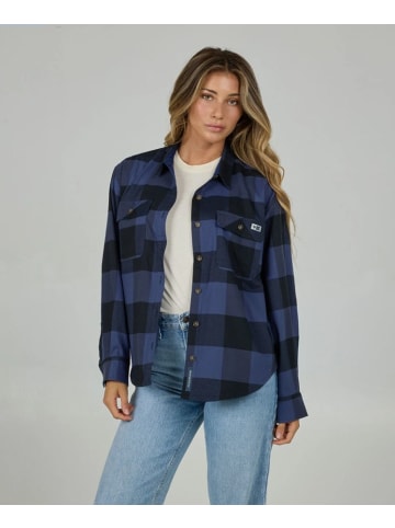 Salty Crew Flanell-Hemd Fathom in Indigo