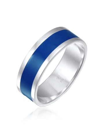 KUZZOI Ring 925 Sterling Silber in Blau