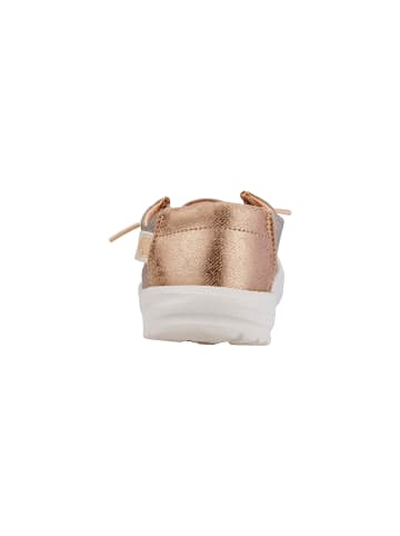 Hey Dude Wendy Y Metallic Sparkle – Schnür-Mokassins für Kinder Rose
