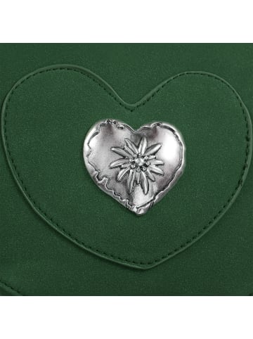 tectake Schicke Trachtenhandtasche in Wildlederoptik, grün